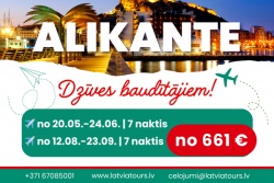 ALIKANTE dzīves baudītājiem! Latvia Tours